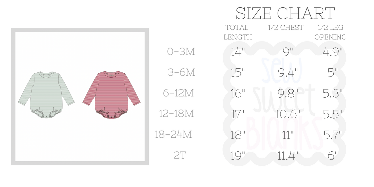 UNISEX STRIPE LONG SLEEVE BUBBLE