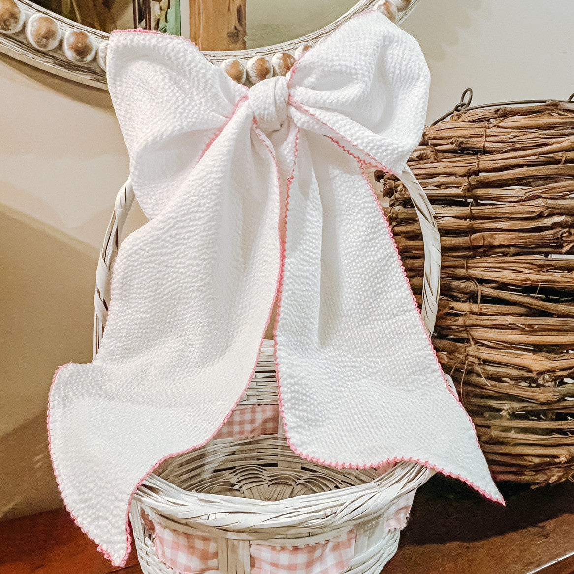 SEERSUCKER MOON-STITCHED SASH