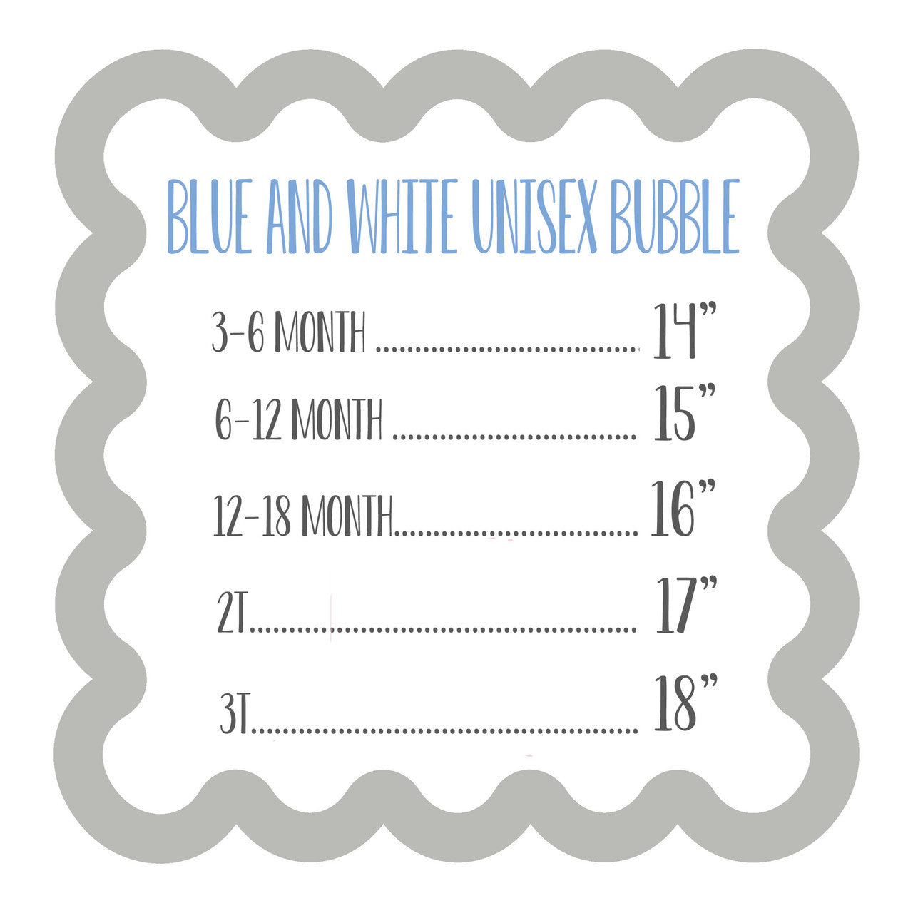 PREMIUM BLUE AND WHITE UNISEX BUBBLE