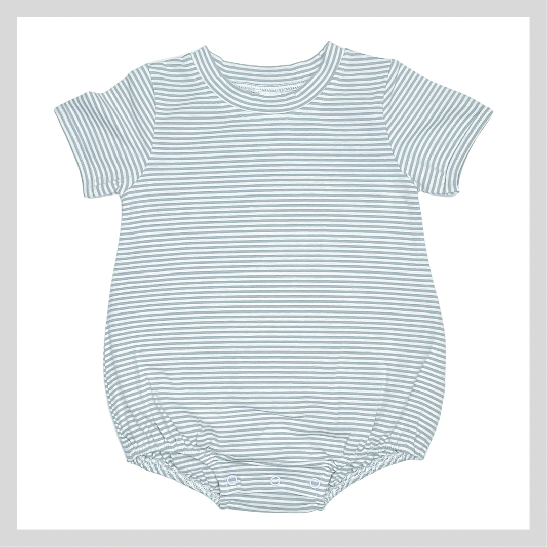 UNISEX STRIPE SHORT SLEEVE BABY BUBBLE
