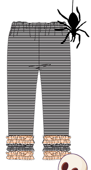 (PREORDER)SHORT SLEEVE RUFFLE TEE-BLACK