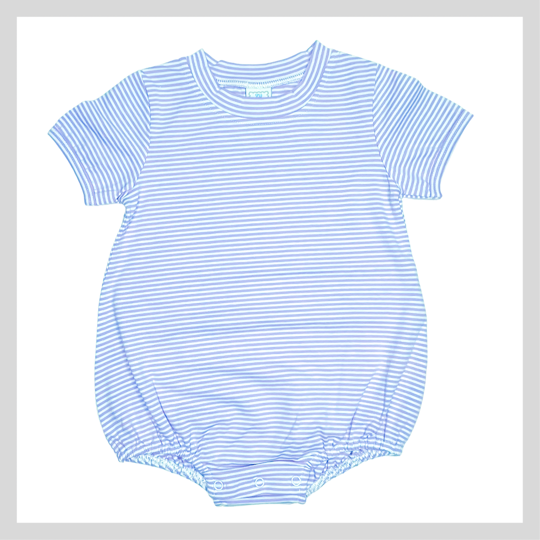 UNISEX STRIPE SHORT SLEEVE BABY BUBBLE