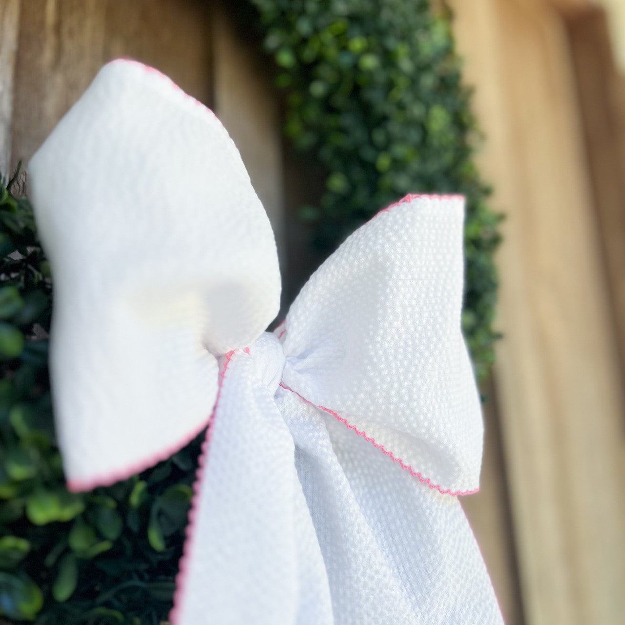 PINK MOON-STITCH WREATH SASH