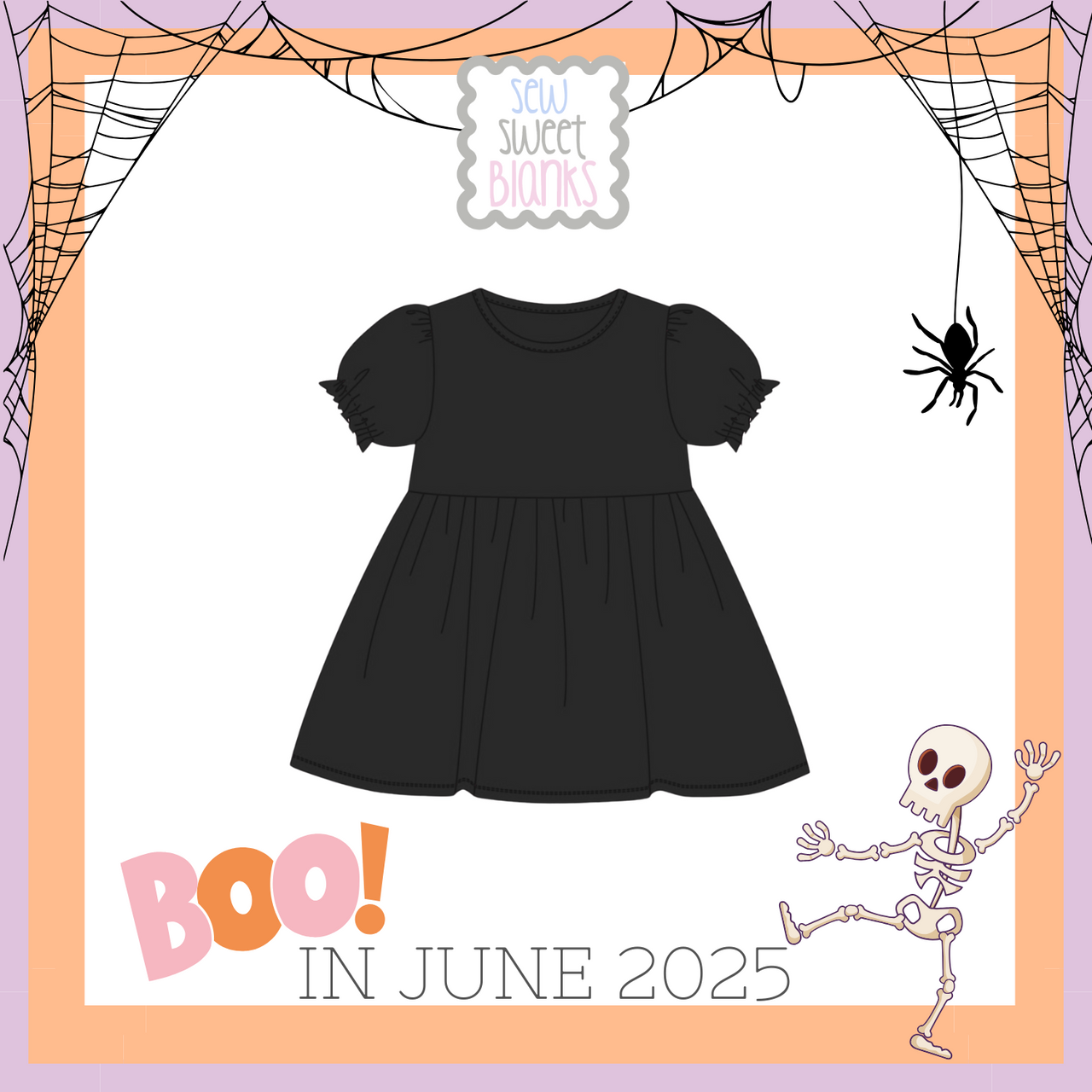SHORT SLEEVE TUNIC-BLACK