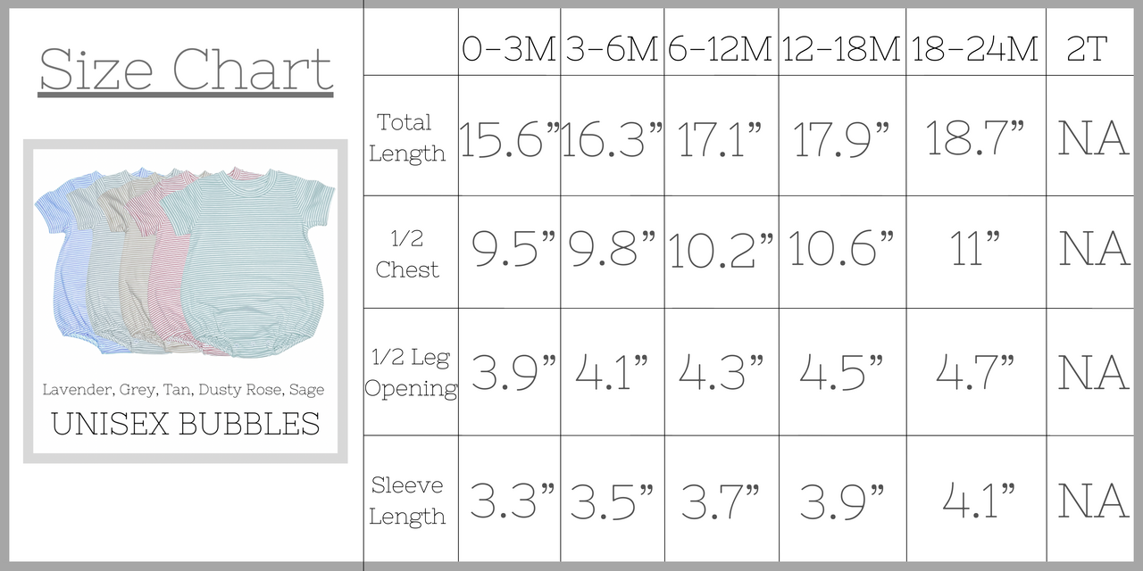 UNISEX STRIPE SHORT SLEEVE BABY BUBBLE