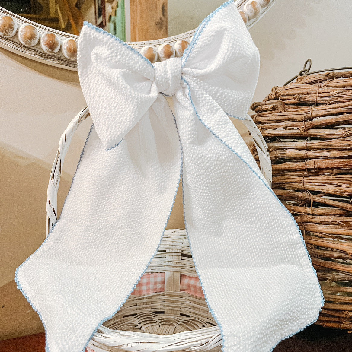 SEERSUCKER MOON-STITCHED SASH