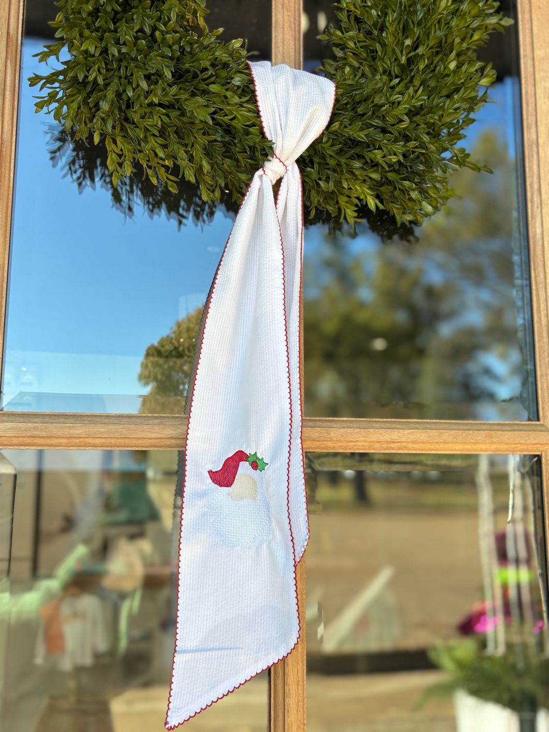 SEERSUCKER MOON-STITCHED SASH