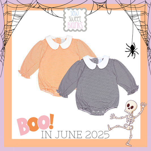 COLLARED STRIPE LONG SLEEVE BUBBLE