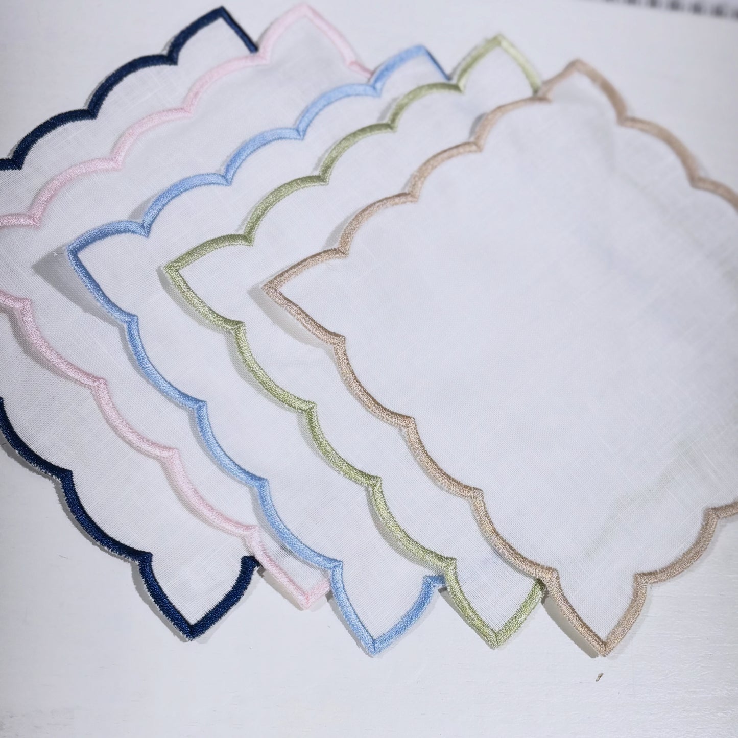 Linen cocktail napkin