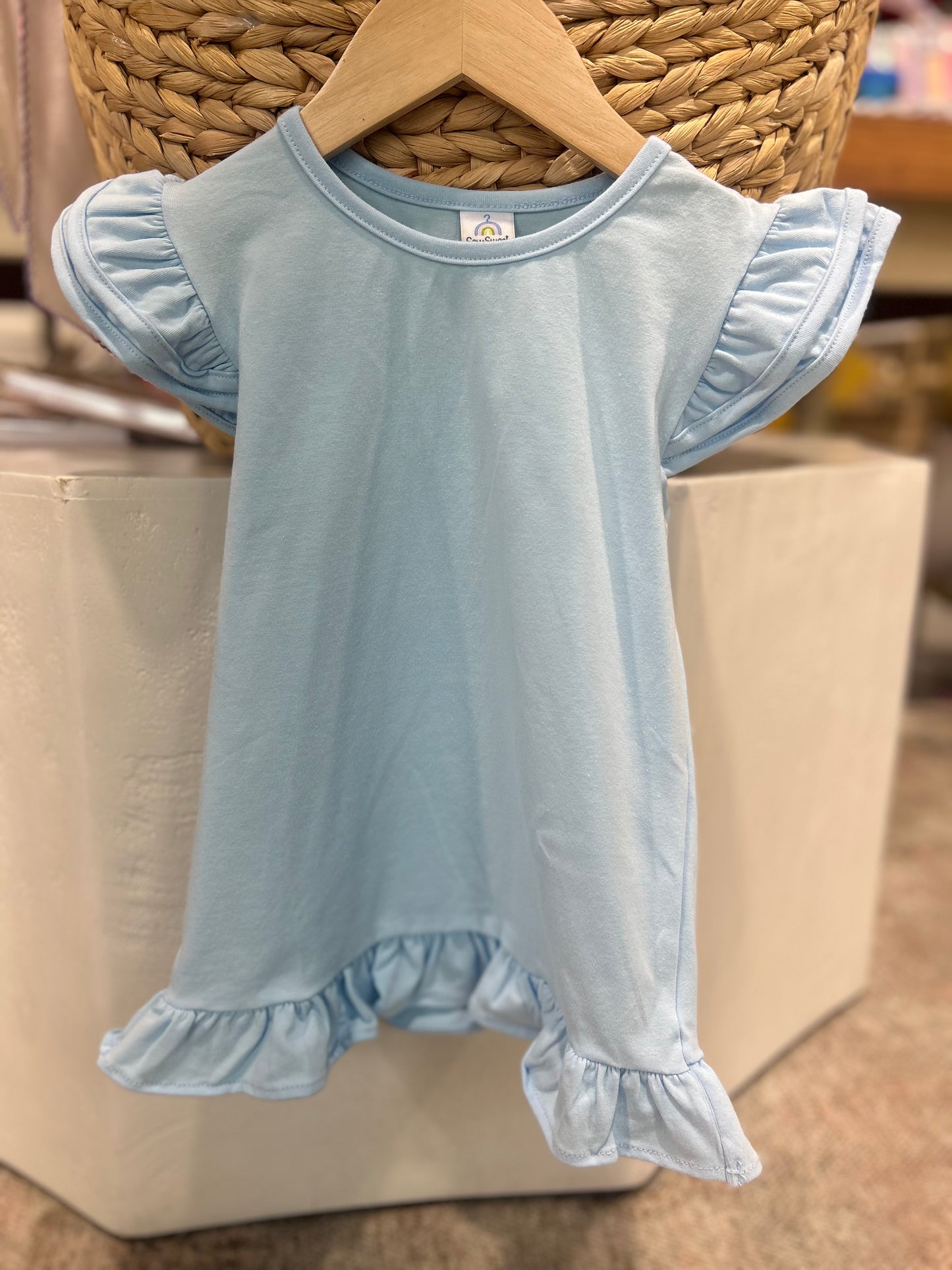 SS DOUBLE RUFFLE TEE