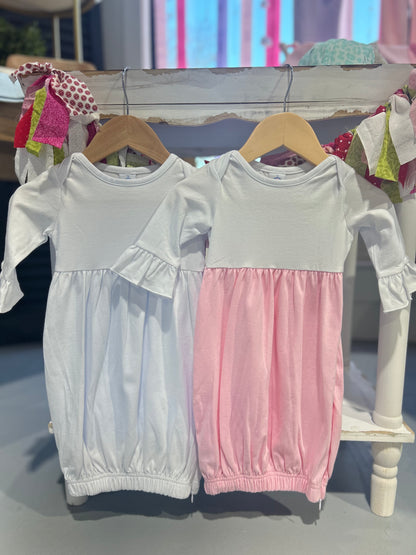 Infant Baby Gown 95% COTTON 5% SPANDEX