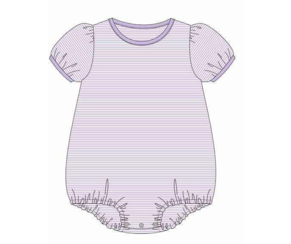 STRIPE PUFF SLEEVE BABY BUBBLE