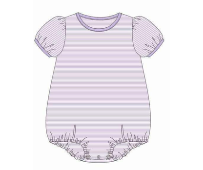 STRIPE PUFF SLEEVE BABY BUBBLE