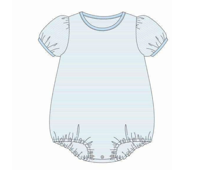 STRIPE PUFF SLEEVE BABY BUBBLE
