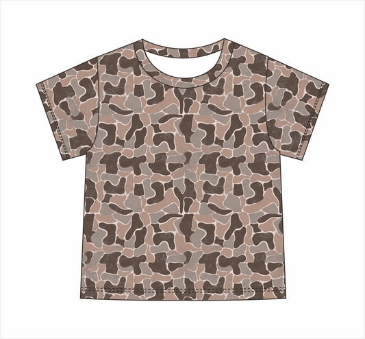 SHORT SLEEVE UNISEX CAMO TEE-Control pre order ETA first of Aug