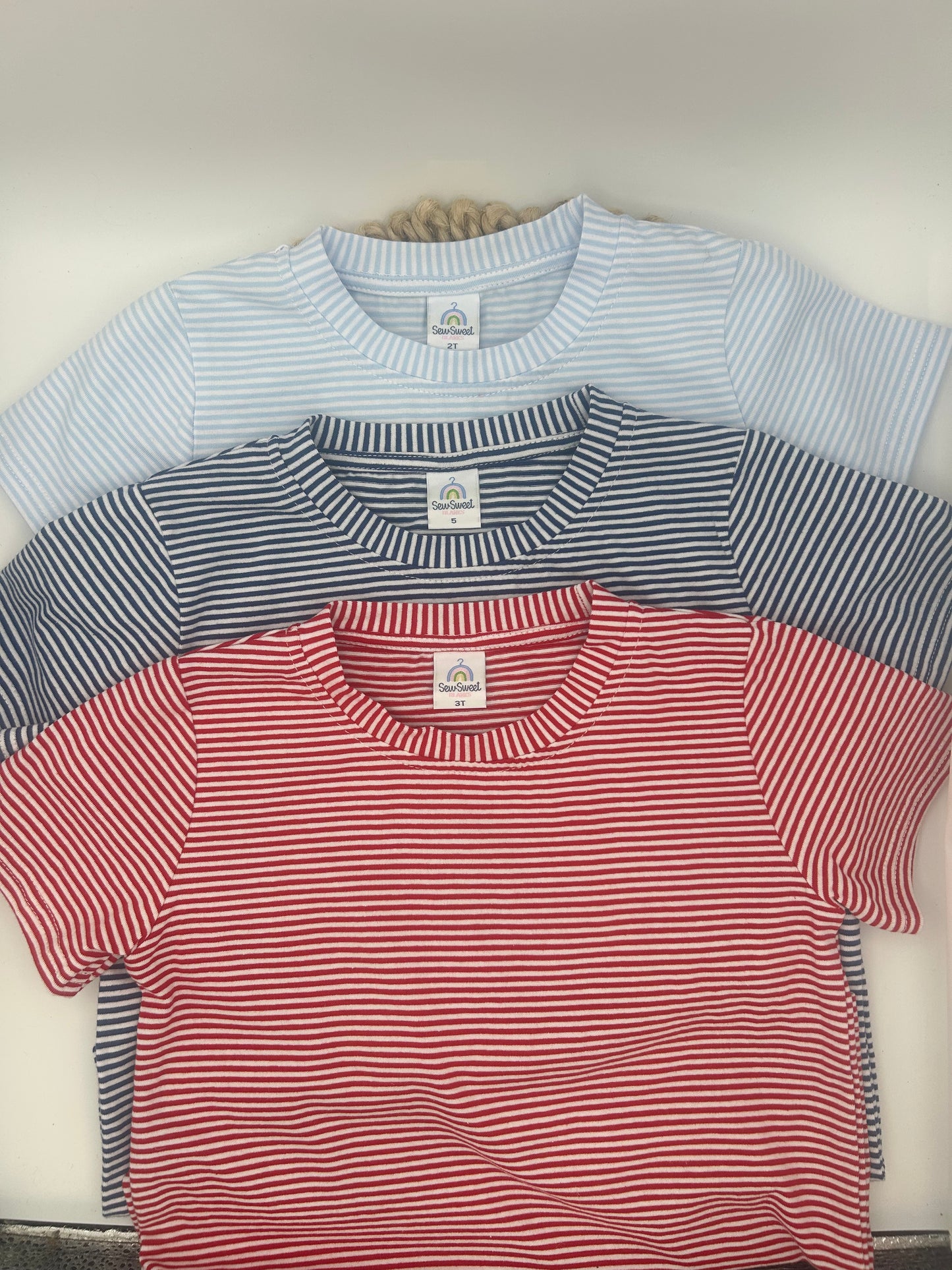 Striped Short Sleeve Tees