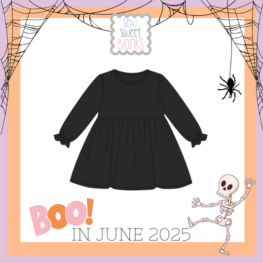 LONG SLEEVE TUNIC-BLACK