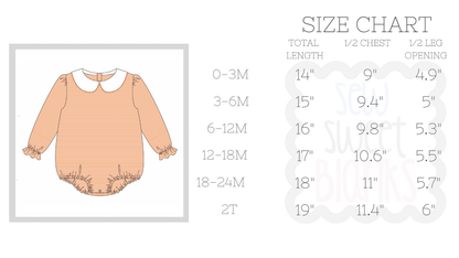 (PREORDER-BOO IN JUNE) COLLARED STRIPE LONG SLEEVE BUBBLE