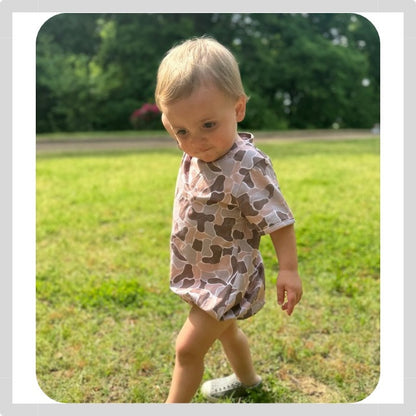SHORT SLEEVE UNISEX CAMO BUBBLES