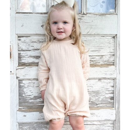 UNISEX MUSLIN LONG ROMPER