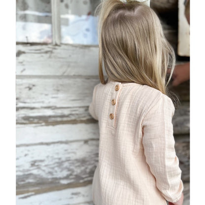 UNISEX MUSLIN LONG ROMPER