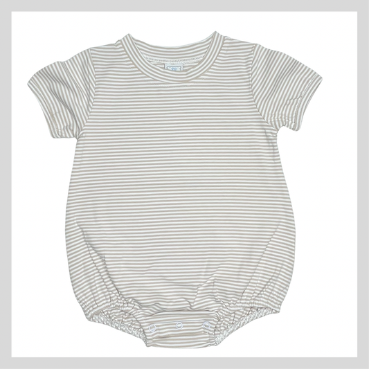 UNISEX STRIPE SHORT SLEEVE BABY BUBBLE