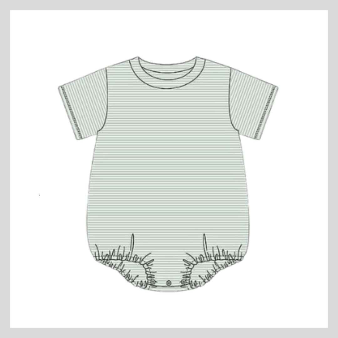 Short Sleeve Unisex Sage Bubble