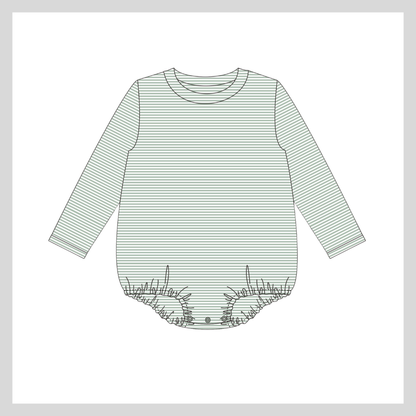 UNISEX STRIPE LONG SLEEVE BUBBLE