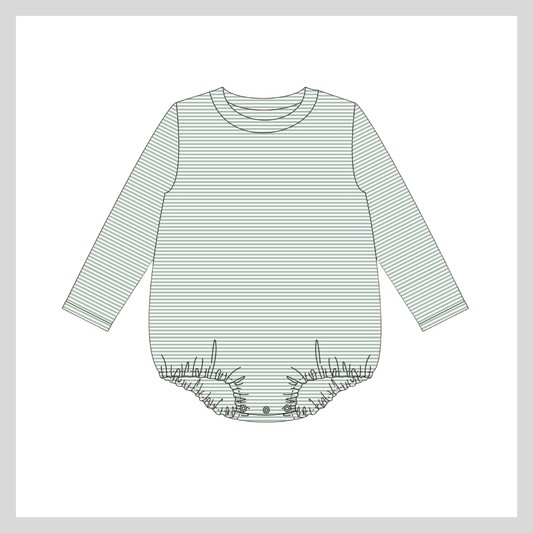 UNISEX STRIPE LONG SLEEVE BUBBLE