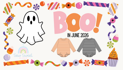 (PREORDER-BOO IN JUNE) UNISEX STRIPE LONG SLEEVE BUBBLE