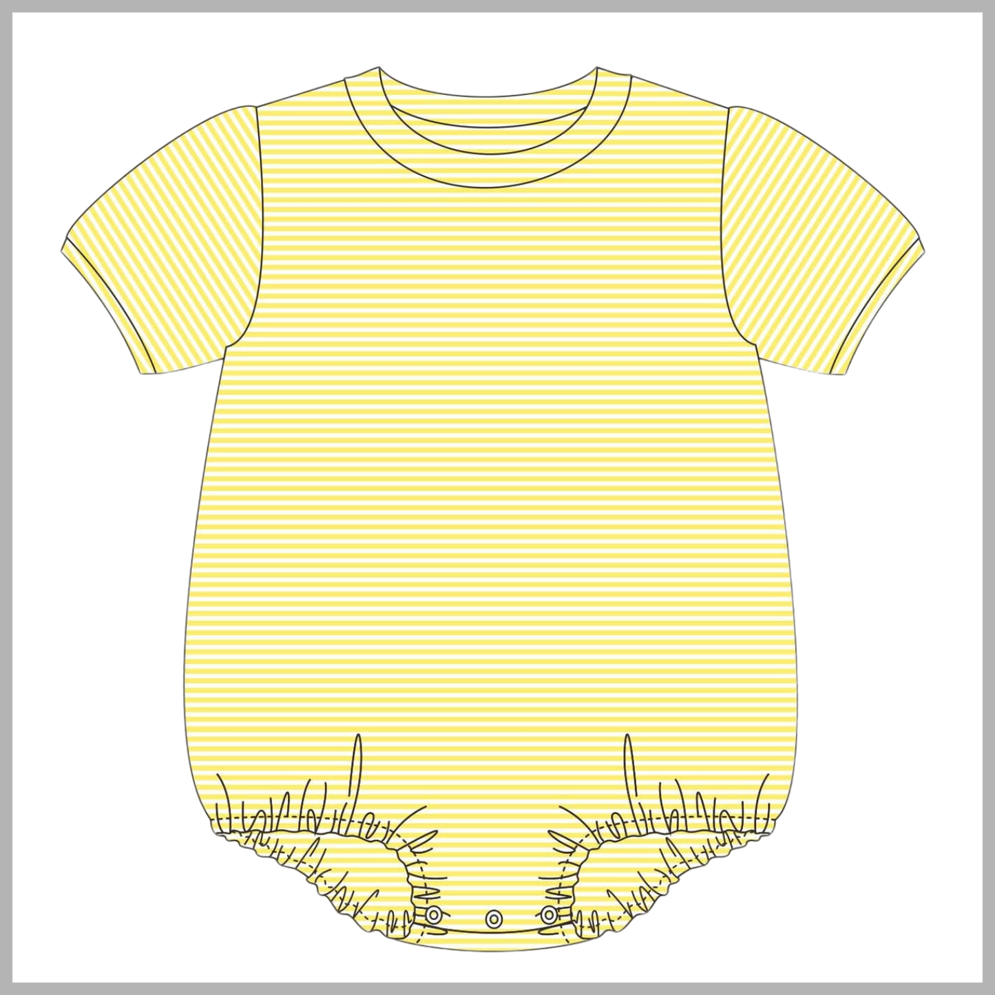 (CONTROL PRE ORDER JAN 2ND) UNISEX STRIPE SHORT SLEEVE BABY BUBBLE