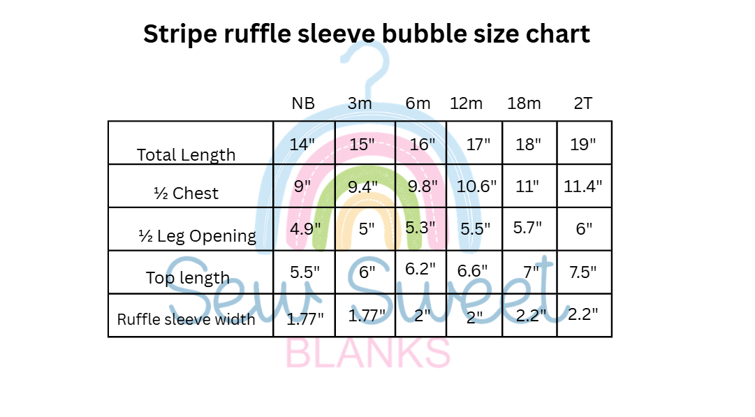 STRIPE PUFF SLEEVE BABY BUBBLE