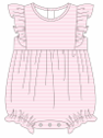 Ruffle sleeve bubble romper